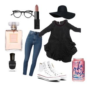 Free People 3/4 length grey shirt